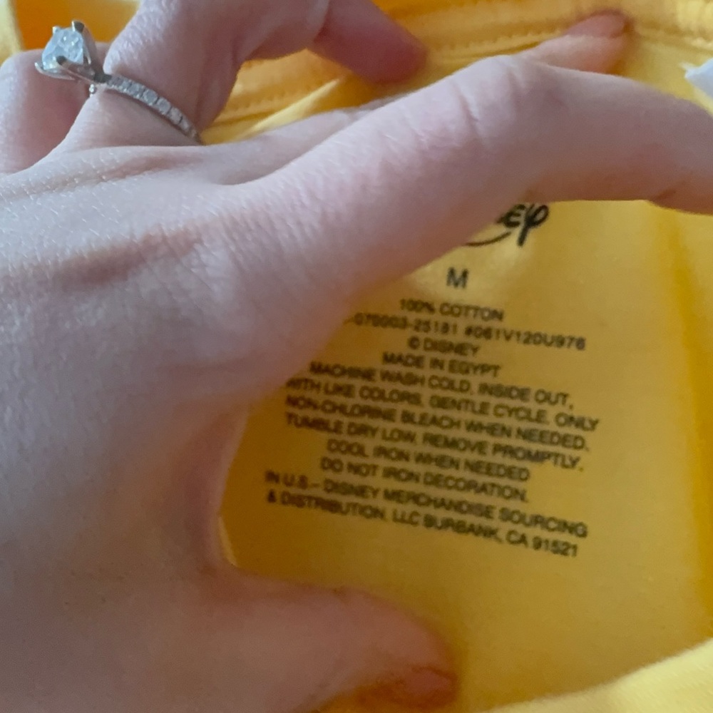 Disney Yellow Dog T-Shirt with Graphic - Picture 4 of 5